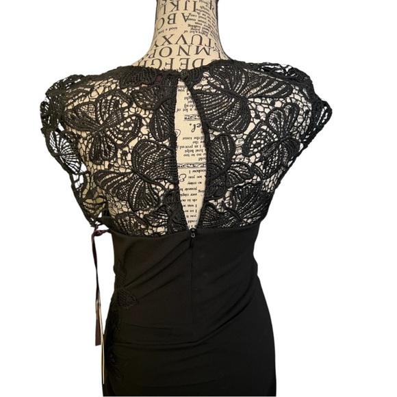 HALE BOB Black Lace Trim Short Sleeved
Bodycon Dress (S) NWT - Picture 7 of 17